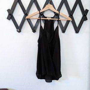 Sheer spaghetti strap top